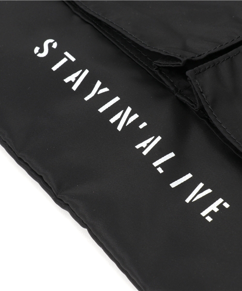 HYSTERIC GLAMOUR（ヒステリックグラマー）の「エアフォースナイロン ヘルメットバッグ BIG（トートバッグ・メンズ・カーキ/グリーン系カモフラージュ/ブラック・FREE）」の7枚目の写真