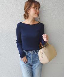 SHIPS | 《一部予約》ボートネックリブプルオーバー◆(ニット/セーター)