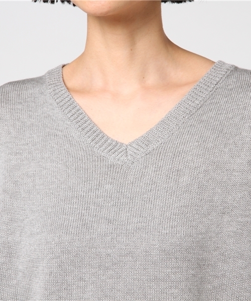 PUNYUS（プニュズ）の「バルーンスリーブニット（Tシャツ/カットソー・レディース・ホワイト/ブラック/サックスブルー/ライトピンク/グレー/杢グレー・4/3/2/1）」の10枚目の写真