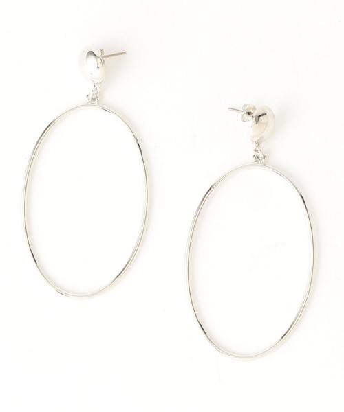 BEAUTY&YOUTH UNITED ARROWS（ビューティーアンドユースユナイテッドアローズ）の「BY ビッグオーバルピアス ◆（ピアス（両耳用）・レディース・ゴールド/シルバー・FREE）」の2枚目の写真