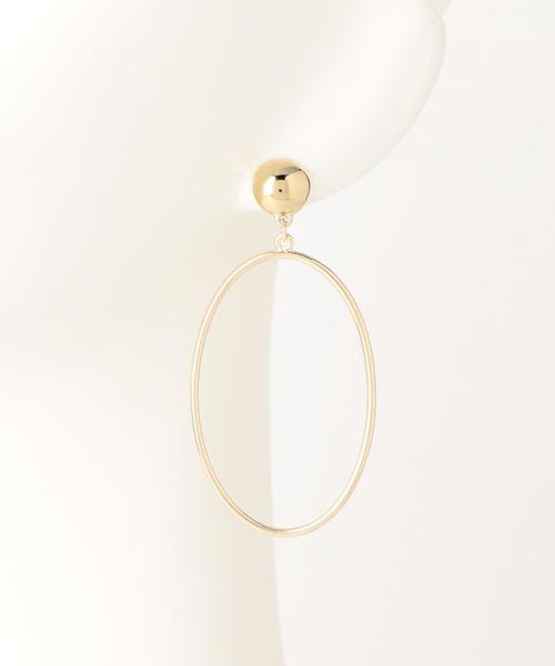 BEAUTY&YOUTH UNITED ARROWS（ビューティーアンドユースユナイテッドアローズ）の「BY ビッグオーバルピアス ◆（ピアス（両耳用）・レディース・ゴールド/シルバー・FREE）」の4枚目の写真
