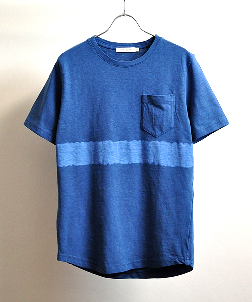 Hub&Spoke(ハブアンドスポーク)の「スラブ天竺ボーダープリントTee(Tシャツ/カットソー・メンズ・ホワイト/ネイビー/チャコールグレー・X-LARGE/MEDIUM/LARGE)」の3枚目の写真