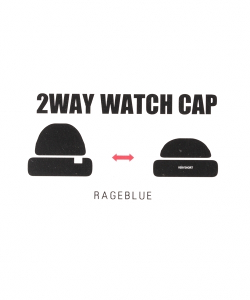 RAGEBLUE(レイジブルー)の「<2WAY仕様>カラーワッチ/785191(ニットキャップ/ビーニー・メンズ・ホワイト/ライトブルー/ブラック/パープル/グレー/イエロー・FREE)」の9枚目の写真
