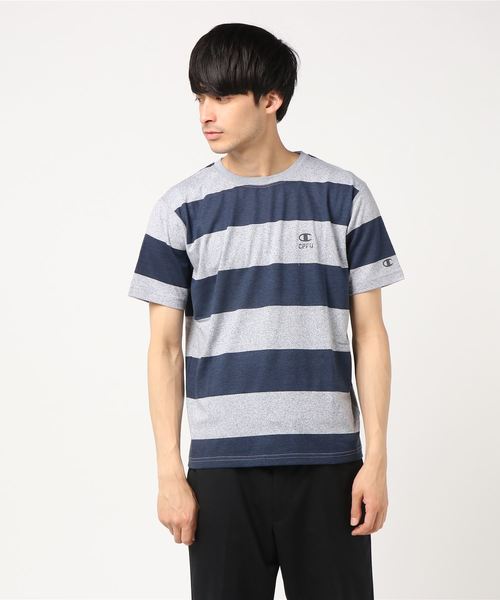 Champion(チャンピオン)の「【Champion/チャンピオン】メンズ CPFU(チャンピオン フィジカルフィットネスユニフォーム) 87C JERSEY Tシャツ(Tシャツ/カットソー・メンズ・グレー/ダークブルー・LARGE/X-LARGE/MEDIUM)」の1枚目の写真