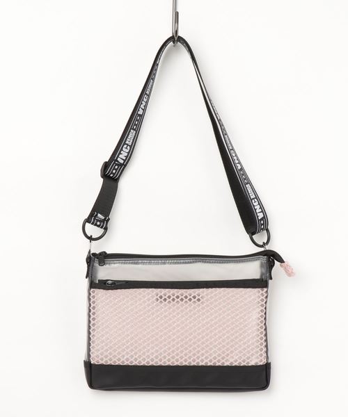 VENCEEXCHANGE（ヴァンスエクスチェンジ）の「PVCメッシュサコッシュバック（ショルダーバッグ・レディース・ピンク/ホワイト/ブラック・FREE）」の3枚目の写真