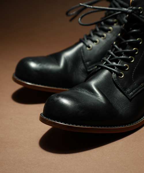 PADRONE（パドローネ）の「【PADRONE】BACK ZIP LACE UP BOOTS/レース