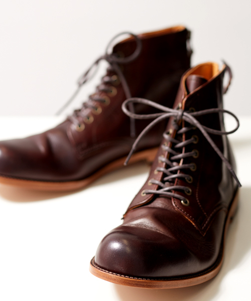 PADRONE（パドローネ）の「【PADRONE】BACK ZIP LACE UP BOOTS/レース
