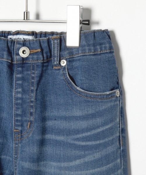 GLOBAL WORK（グローバルワーク）の「【ジュニア】スソフリンジカコウデニム/794485（デニムパンツ・キッズ・ブラック/ブルー/ネイビー・MEDIUM/LARGE）」の8枚目の写真