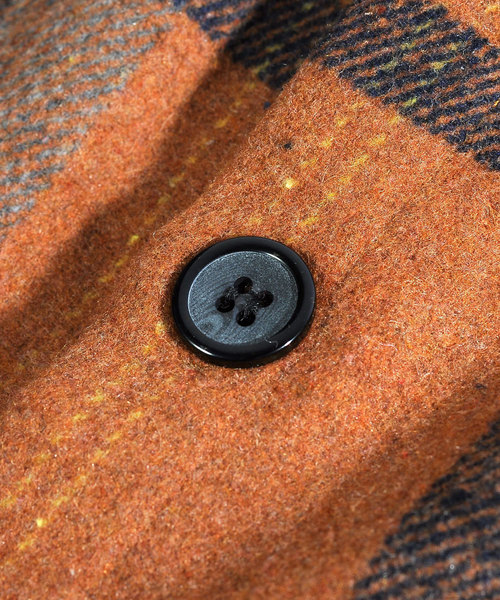 neos(ネオス)の「【neos -addictive design-】オーバーシルエット 起毛 チェック シャツジャケット(ブルゾン・メンズ・ダークグリーン/イエロー・MEDIUM/LARGE/X-LARGE)」の5枚目の写真