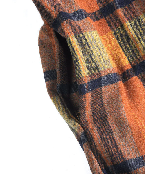 neos(ネオス)の「【neos -addictive design-】オーバーシルエット 起毛 チェック シャツジャケット(ブルゾン・メンズ・ダークグリーン/イエロー・MEDIUM/LARGE/X-LARGE)」の8枚目の写真