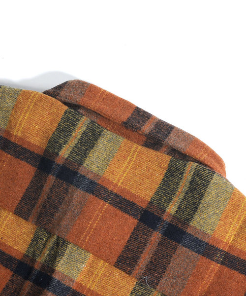 neos(ネオス)の「【neos -addictive design-】オーバーシルエット 起毛 チェック シャツジャケット(ブルゾン・メンズ・ダークグリーン/イエロー・MEDIUM/LARGE/X-LARGE)」の11枚目の写真