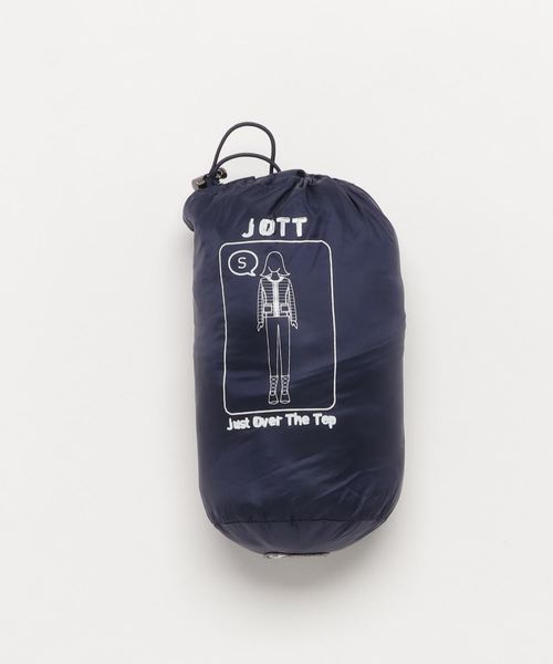 J.O.T.T(ジョット)の「JOTT ノーカラー パッカブル ダウンジャケット /9800-DOUDA(ダウンジャケット/コート・レディース・ベージュ/ネイビー/イエロー・S)」の7枚目の写真