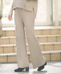 TRUNC | Rib Knit Wide Toned legs Pants(その他パンツ)