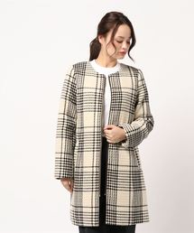 YECCA VECCA | ・レトロチェックコート(ダウンジャケット/コート)