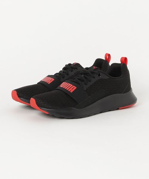 PUMA(プーマ)の「PUMA プーマ プーマ ワイヤード(スニーカー・メンズ・ブラック×レッド/ブラック×イエロー/レッド・25.0cm/25.5cm/26.0cm/26.5cm/27.0cm/27.5cm/28.0cm/28.5cm/29.0cm/29.5cm/30.0cm)」の2枚目の写真