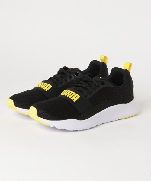 PUMA(プーマ)の「PUMA プーマ プーマ ワイヤード(スニーカー・メンズ・ブラック×レッド/ブラック×イエロー/レッド・25.0cm/25.5cm/26.0cm/26.5cm/27.0cm/27.5cm/28.0cm/28.5cm/29.0cm/29.5cm/30.0cm)」の3枚目の写真