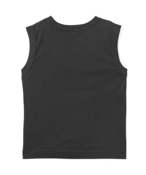 MARGARET HOWELL（マーガレットハウエル）の「COTTON LINEN SLEEVELESS JERSEY（Tシャツ/カットソー・レディース・ブラック/チャコール・2）」の9枚目の写真
