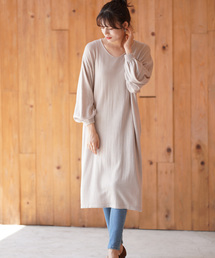 rps | ボリューム袖VネックニットOP(ワンピース)