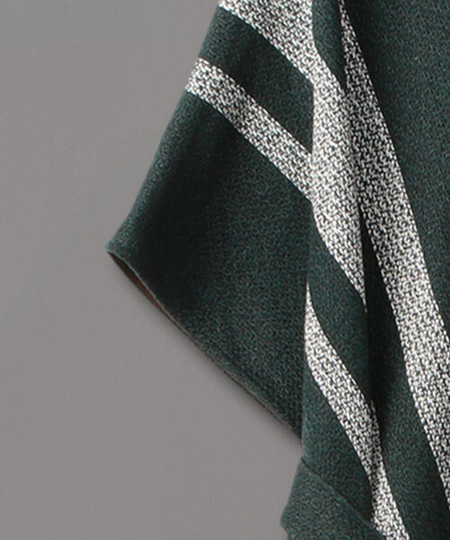 roku 6ポンチョ 6（ロク）の「＜6(ROKU)＞COTTON WOOL KNIT PONCHO/ポンチョ