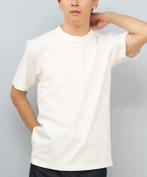 HANES(ヘインズ)の「HANES/ヘインズ BEEFY-T 半袖Tシャツ パックTEE 無地 H5180(Tシャツ/カットソー・メンズ・ホワイト/ブラック/パープル/ネイビー/グレー/ピンク/グリーン/ヘザーグレー/カーキ・S/M/L/XL)」の2枚目の写真