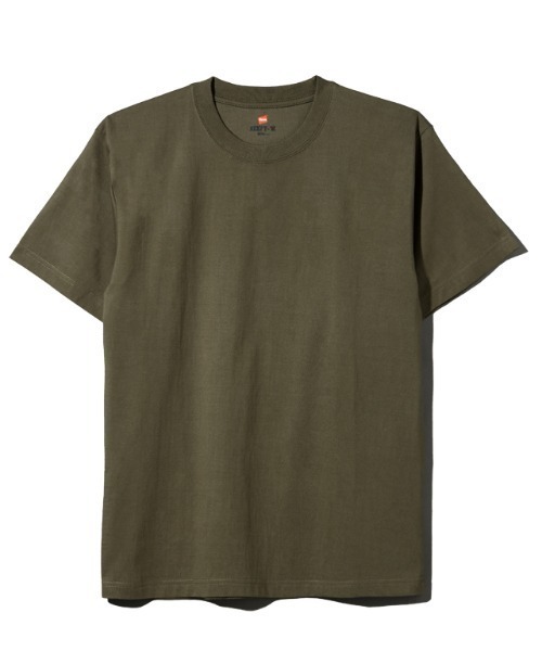 HANES(ヘインズ)の「HANES/ヘインズ BEEFY-T 半袖Tシャツ パックTEE 無地 H5180(Tシャツ/カットソー・メンズ・ホワイト/ブラック/パープル/ネイビー/グレー/ピンク/グリーン/ヘザーグレー/カーキ・S/M/L/XL)」の5枚目の写真