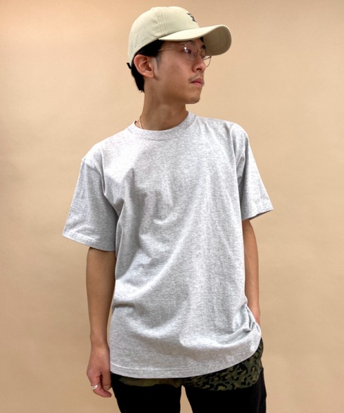 HANES(ヘインズ)の「HANES/ヘインズ BEEFY-T 半袖Tシャツ パックTEE 無地 H5180(Tシャツ/カットソー・メンズ・ホワイト/ブラック/パープル/ネイビー/グレー/ピンク/グリーン/ヘザーグレー/カーキ・S/M/L/XL)」の16枚目の写真