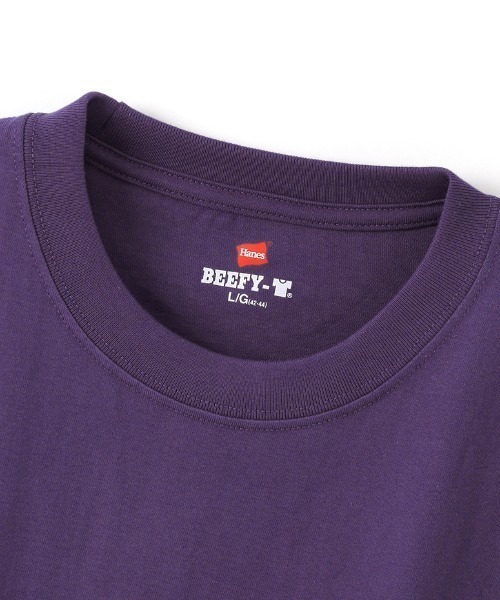 HANES(ヘインズ)の「HANES/ヘインズ BEEFY-T 半袖Tシャツ パックTEE 無地 H5180(Tシャツ/カットソー・メンズ・ホワイト/ブラック/パープル/ネイビー/グレー/ピンク/グリーン/ヘザーグレー/カーキ・S/M/L/XL)」の20枚目の写真