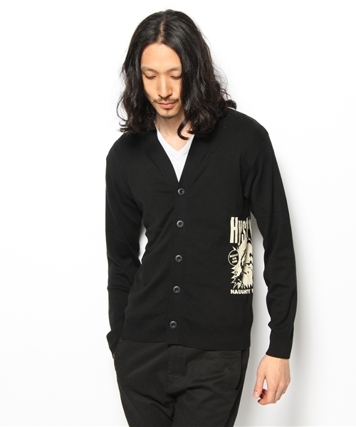 HYSTERIC GLAMOUR(ヒステリックグラマー)の「SHE’S NAUGHTY pt CD(カーディガン/ボレロ・メンズ・レッド/ブルー/ブラック・SMALL/MEDIUM)」の2枚目の写真