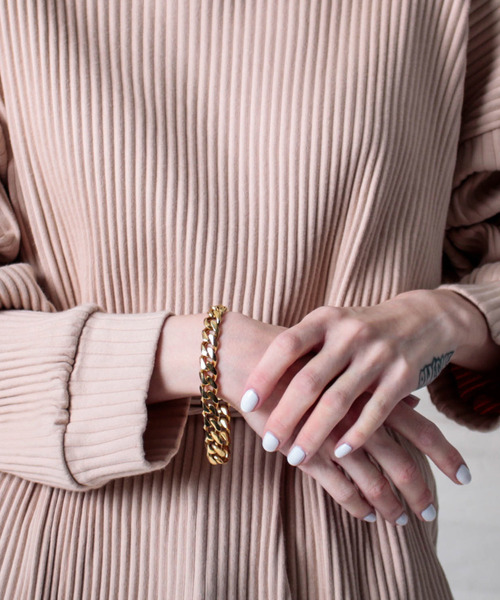 Anthe（アンテ）の「Anthe / stainless kihei chain bracelet（ブレスレット・メンズ・ブラック/シルバー/ゴールド・FREE）」の3枚目の写真