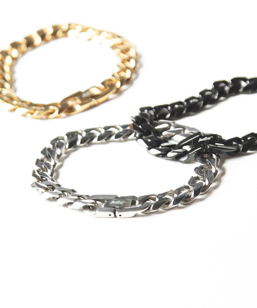Anthe（アンテ）の「Anthe / stainless kihei chain bracelet（ブレスレット・メンズ・ブラック/シルバー/ゴールド・FREE）」の9枚目の写真