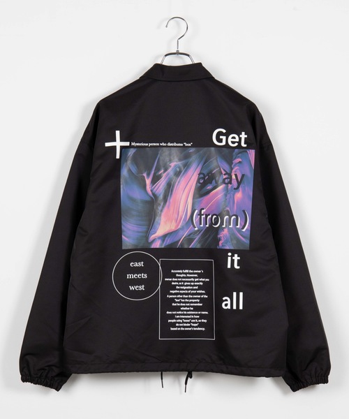 WEGO（ウィゴー）の「WEGO/Spaceビッグシルエットコーチジャケット（ブルゾン・メンズ・パープル/ブラック・MEDIUM/LARGE）」の15枚目の写真