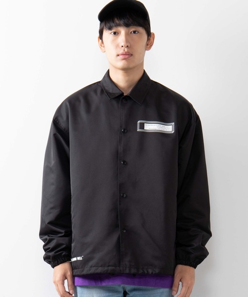 WEGO（ウィゴー）の「WEGO/Spaceビッグシルエットコーチジャケット（ブルゾン・メンズ・パープル/ブラック・MEDIUM/LARGE）」の21枚目の写真