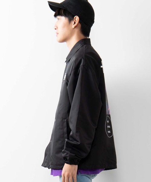 WEGO（ウィゴー）の「WEGO/Spaceビッグシルエットコーチジャケット（ブルゾン・メンズ・パープル/ブラック・MEDIUM/LARGE）」の20枚目の写真