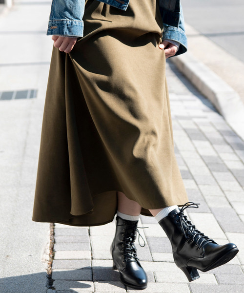 KYOETSU（キョウエツ）の「ショートブーツ（ブーツ・レディース・ブラック/アイボリー・23.5cm/24.5cm/25.5cm/23.0cm/24.0cm/25.0cm/26.0cm/22.5cm/22.0cm/21.5cm）」の11枚目の写真