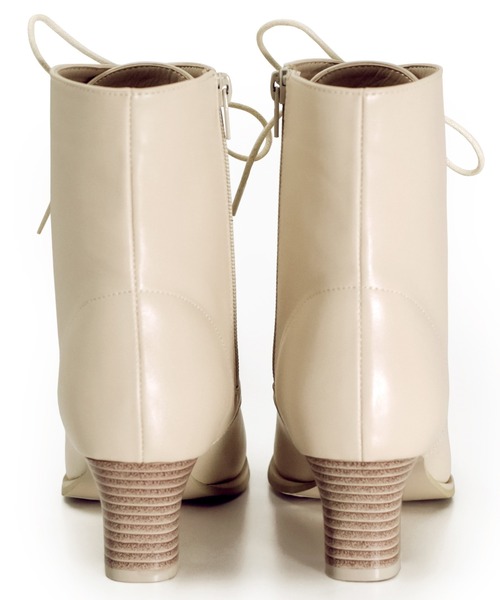 KYOETSU（キョウエツ）の「ショートブーツ（ブーツ・レディース・ブラック/アイボリー・23.5cm/24.5cm/25.5cm/23.0cm/24.0cm/25.0cm/26.0cm/22.5cm/22.0cm/21.5cm）」の20枚目の写真