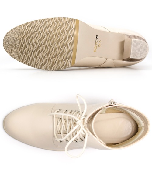 KYOETSU（キョウエツ）の「ショートブーツ（ブーツ・レディース・ブラック/アイボリー・23.5cm/24.5cm/25.5cm/23.0cm/24.0cm/25.0cm/26.0cm/22.5cm/22.0cm/21.5cm）」の21枚目の写真