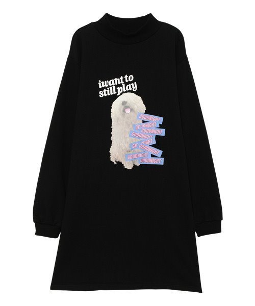 Candy Stripper（キャンディストリッパー）の「GOODNIGHT DOG ワンピース（ワンピース・レディース・ブラック/イエロー/アイボリー・2）」の3枚目の写真