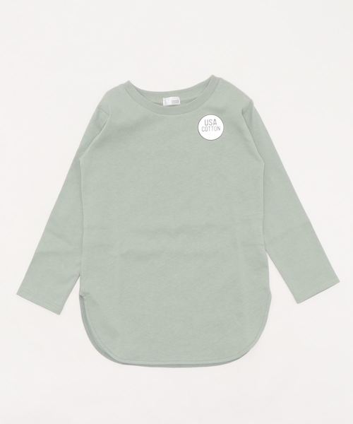 LOWRYS FARM(ローリーズファーム)の「ロングスリットLS2 873105(Tシャツ/カットソー・キッズ・オフホワイト/グリーン・MEDIUM/LARGE/X-LARGE)」の5枚目の写真