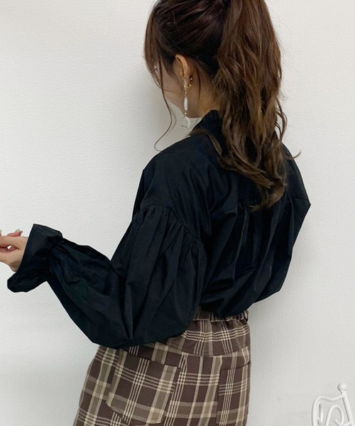 apres jour（アプレジュール）の「イロイロボタンハイネックブラウス【ZOZOTOWN限定アイテム】（シャツ/ブラウス・レディース・ブラック/オフホワイト/アイボリー/ライトグリーン/モカ/ラベンダー・フリー）」の16枚目の写真