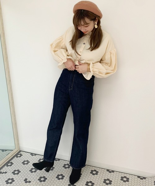 apres jour（アプレジュール）の「イロイロボタンハイネックブラウス【ZOZOTOWN限定アイテム】（シャツ/ブラウス・レディース・ブラック/オフホワイト/アイボリー/ライトグリーン/モカ/ラベンダー・フリー）」の22枚目の写真