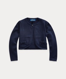 ケーブルニット コットン ペプラム カーディガン（カーディガン/ボレロ