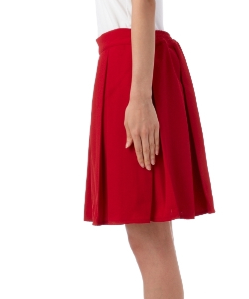 THE EMPORIUM(ジエンポリアム)の「タックプリーツスカート(スカート・レディース・ブラック/グリーン/レッド/ブルー・38/40)」の7枚目の写真