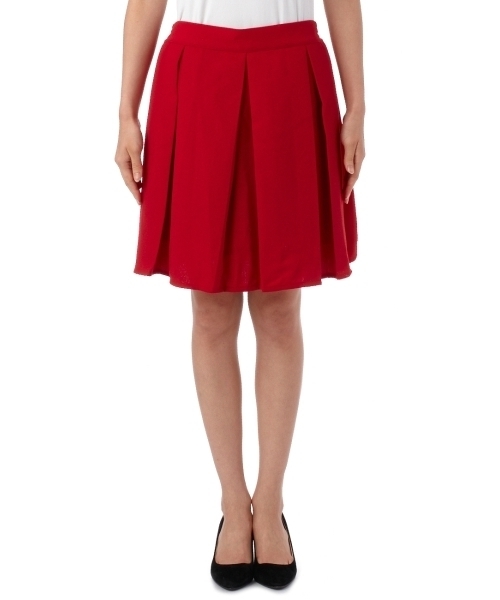 THE EMPORIUM(ジエンポリアム)の「タックプリーツスカート(スカート・レディース・ブラック/グリーン/レッド/ブルー・38/40)」の6枚目の写真