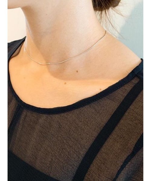 mou（モウ）の「S925シンプルチェーンネックレス（幅1mm）（ネックレス・レディース・シルバー/ゴールド・FREE）」の14枚目の写真