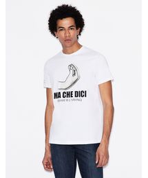 【A|Xアルマーニ エクスチェンジ】イタリアンジェスチャーデザイン 半袖クルーネックTシャツ/SLIM