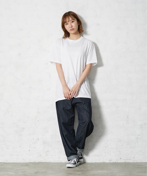 United Athle（ユナイテッドアスレ）の「【United Athle/ユナイテッドアスレ】Tシャツ 　無地　ユニセックス クルーネック（Tシャツ/カットソー・メンズ・ホワイト/ブラック・SMALL/MEDIUM/LARGE/X-LARGE/XX-LARGE）」の8枚目の写真