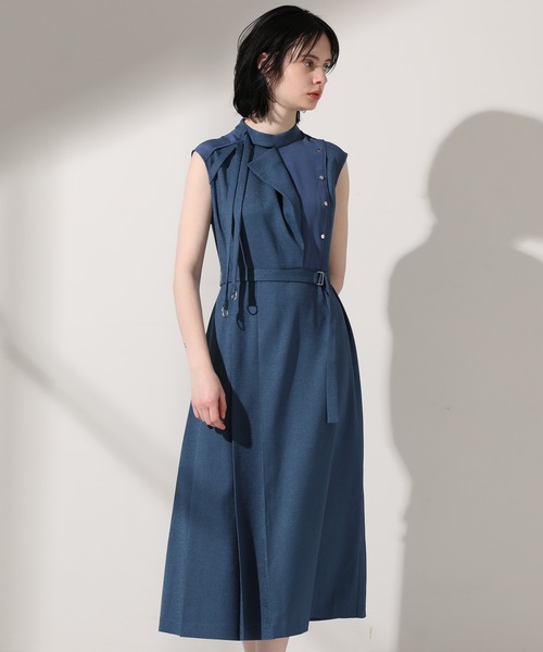 タグ付新品☆UNITED TOKYO アシメトリックストアワンピース ブラック