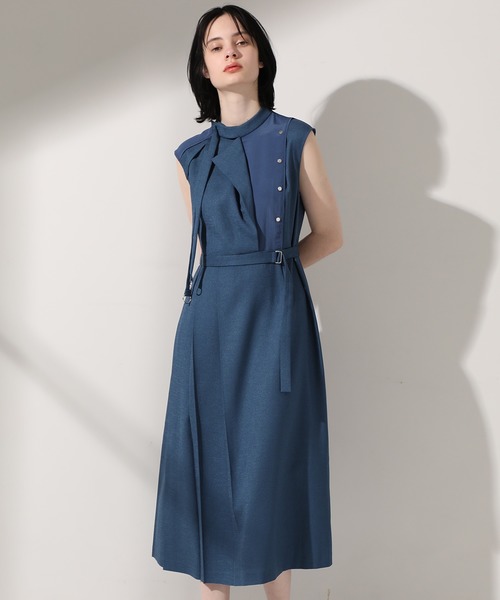 美品✨【UNITED TOKYO】メリダテーラードワンピース アシメントリー UNITED TOKYO（ユナイテッドトウキョウ）の「アシメテーラー