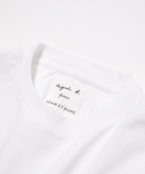 agnes b.(アニエスベー)の「【agnes b. pour ADAM ET ROPE'】T-SHIRTS SERIGRAPHIE(Tシャツ/カットソー・メンズ・ホワイト/ブラック・XL/L)」の5枚目の写真