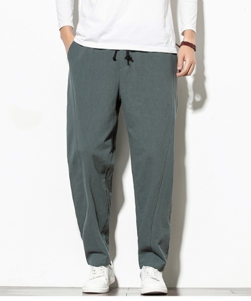 MGV(エムジーヴィー)の「スモーキートーンテーパードシルエットイージーパンツ(その他パンツ・メンズ・モカ/ナチュラル/グリーン/ブラック/グレー/ライトパープル/グレイッシュブルー/ブラック×ホワイト/アイボリー/キャメル/ワイン/テラコッタ/ブラウン/ベージュ/グレー×ホワイト・LARGE/MEDIUM)」の11枚目の写真